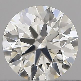 0.5 Carat Round H VVS2 EX IGI Natural Diamond