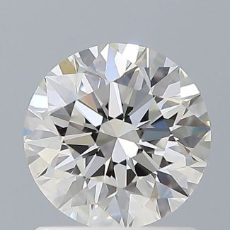 1.02 Carat Round H VVS2 EX GIA Natural Diamond