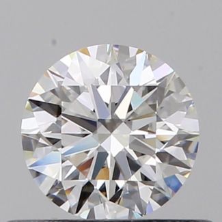 0.42 Carat Round F VVS2 EX GIA Natural Diamond