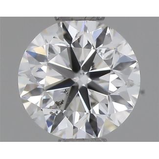 0.51 Carat Round F SI2 VG EX GIA Natural Diamond