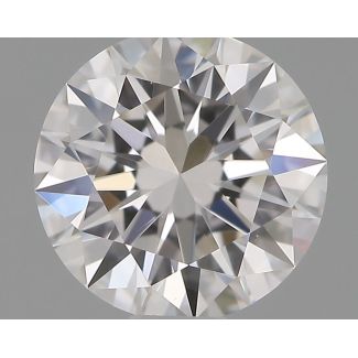 0.6 Carat Round D VVS2 EX IGI Natural Diamond