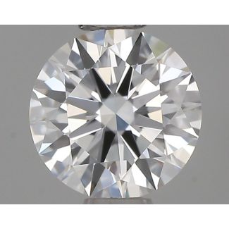 0.57 Carat Round E VVS2 EX GIA Natural Diamond