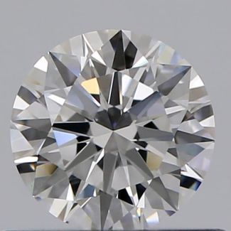 0.41 Carat Round F VVS1 VG EX GIA Natural Diamond