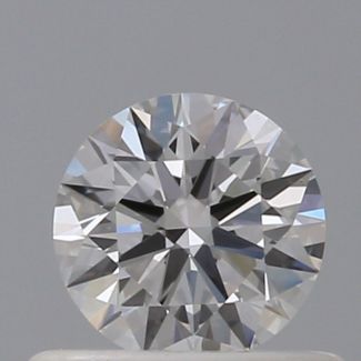 0.44 Carat Round E VVS2 EX GIA Natural Diamond