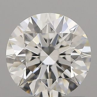 0.74 Carat Round H VVS2 EX GIA Natural Diamond