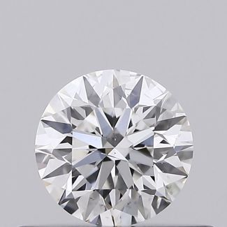 0.32 Carat Round F SI2 EX GIA Natural Diamond