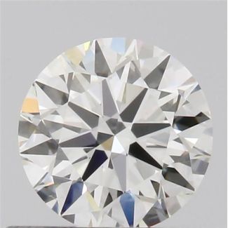 0.50 Carat Round H VS2 EX GIA Natural Diamond