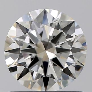 0.80 Carat Round I VS1 EX GIA Natural Diamond