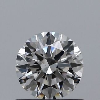 0.60 Carat Round E VS2 EX VG GIA Natural Diamond