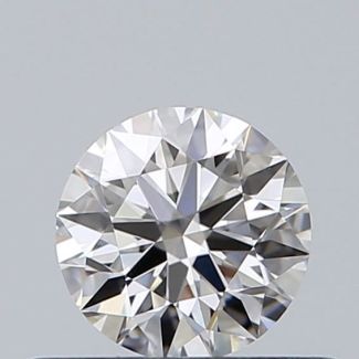 0.38 Carat Round G VVS2 EX GIA Natural Diamond