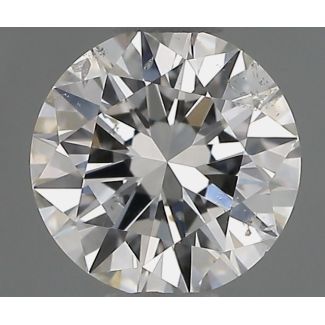 0.5 Carat Round G SI2 EX GIA Natural Diamond