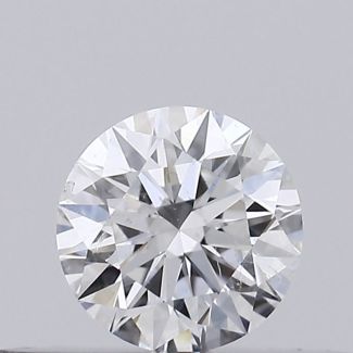 0.26 Carat Round E SI2 EX VG GIA Natural Diamond