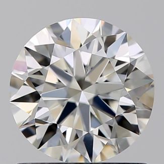 0.90 Carat Round I VS2 EX GIA Natural Diamond