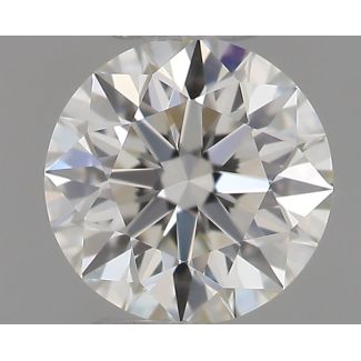 0.31 Carat Round H VVS1 EX IGI Natural Diamond