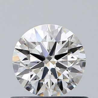 0.57 Carat Round H VS1 EX GIA Natural Diamond