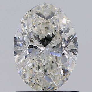 0.87 Carat Oval F SI2 - EX VG HRD Natural Diamond