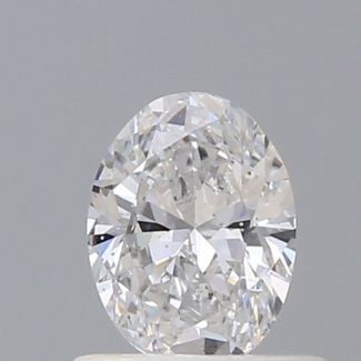 0.50 Carat Oval D SI2 - VG IGI Natural Diamond