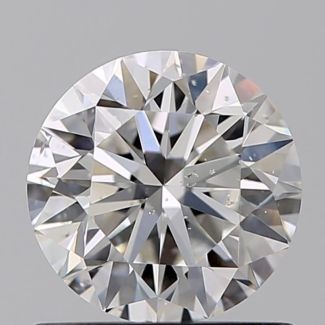 0.80 Carat Round F SI2 VG EX GIA Natural Diamond