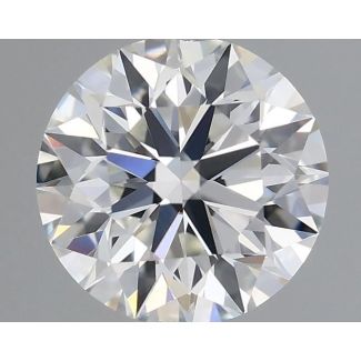 0.56 Carat Round E VVS2 EX GIA Natural Diamond