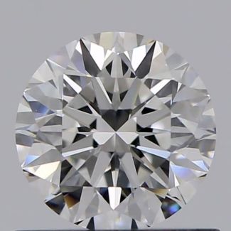 0.61 Carat Round E VVS1 VG EX GIA Natural Diamond