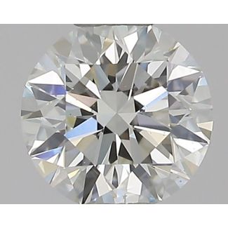 0.50 Carat Round J VS2 GD EX GIA Natural Diamond