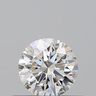 0.38 Carat Round F VVS2 EX VG GIA Natural Diamond