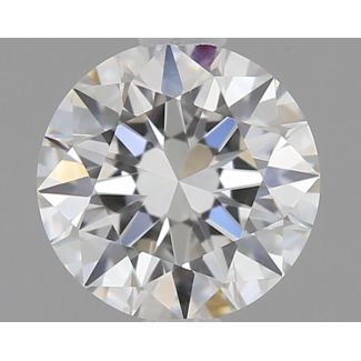 0.4 Carat Round F VVS1 EX GIA Natural Diamond