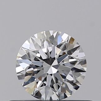 0.37 Carat Round E VVS1 EX GIA Natural Diamond