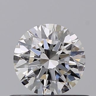 0.45 Carat Round E VVS2 EX GIA Natural Diamond