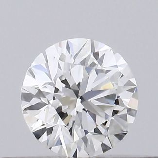 0.23 Carat Round E VVS2 EX GIA Natural Diamond