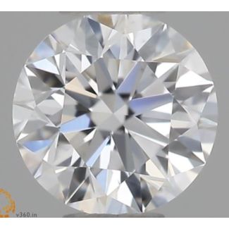 0.3 Carat Round D VS2 EX GD GIA Natural Diamond