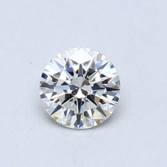 0.38 Carat Round F VVS1 EX VG GIA Natural Diamond