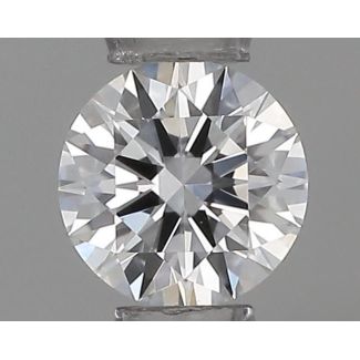 0.19 Carat Round D VVS1 EX VG GIA Natural Diamond