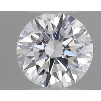 0.18 Carat Round D VVS1 EX GIA Natural Diamond