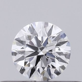 0.27 Carat Round D VVS2 EX GIA Natural Diamond