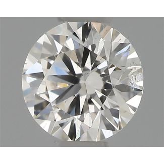 0.30 Carat Round H SI2 EX GIA Natural Diamond