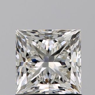 1.00 Carat Princess H VS1 - EX GIA Natural Diamond