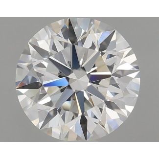 0.57 Carat Round G VVS1 EX GIA Natural Diamond