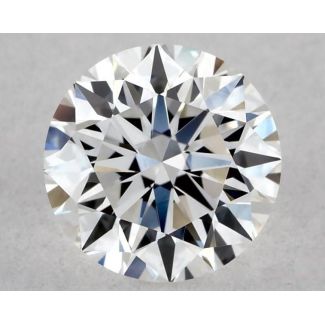 0.51 Carat Round E VVS1 EX VG GIA Natural Diamond