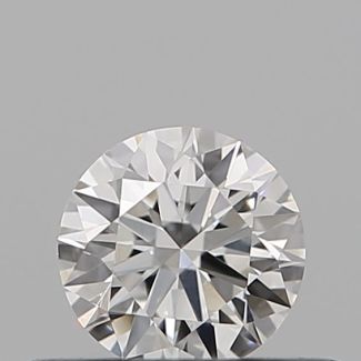 0.31 Carat Round H VVS1 EX GIA Natural Diamond