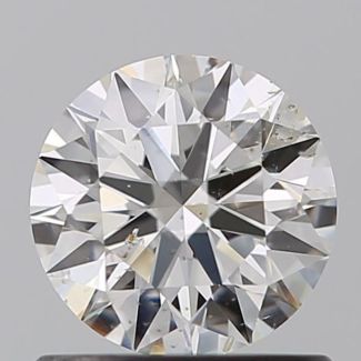 0.71 Carat Round I SI2 EX GIA Natural Diamond