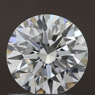 0.82 Carat Round F VVS2 EX GIA Natural Diamond