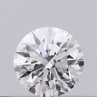 0.2 Carat Round D VVS1 EX GIA Natural Diamond