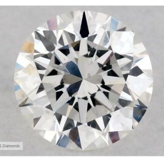 0.33 Carat Round F SI1 EX GIA Natural Diamond