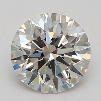 0.52 Carat Round I VVS2 EX GIA Natural Diamond