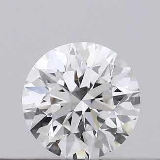 0.18 Carat Round D VS2 EX GIA Natural Diamond