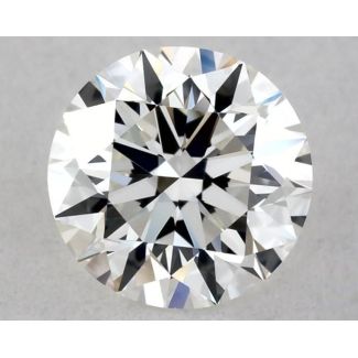 0.5 Carat Round H VVS1 EX VG GIA Natural Diamond