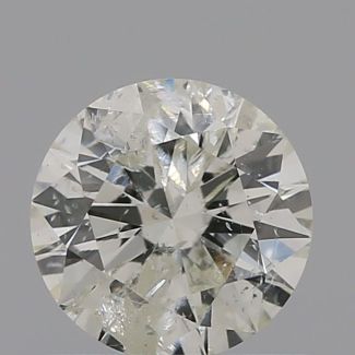 0.53 Carat Round K I3 VG G EX GIA Natural Diamond