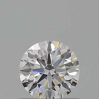 0.5 Carat Round F IF EX GIA Natural Diamond