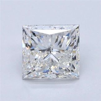 1.5 Carat Princess H SI2 - EX VG GIA Natural Diamond